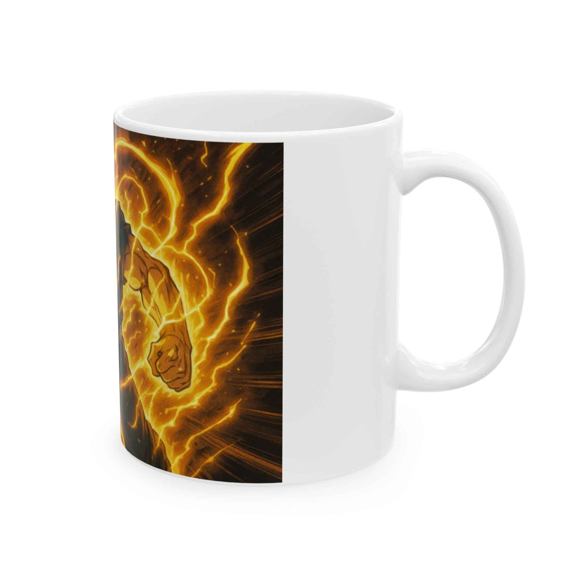 Super Saiyan Ceramic Mug | Dragon Ball Z Coffee Cup, Anime Gift, Collectible, Gamer Mug, Unique Kitchenware