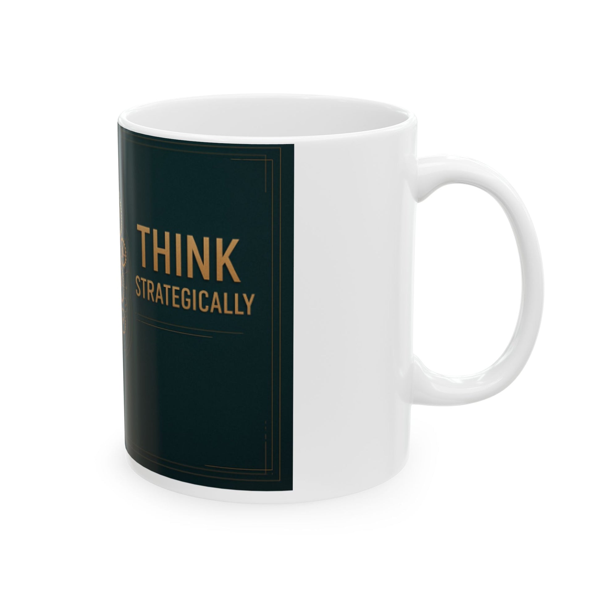 Strategic Thinking Ceramic Mug | Perfect Gift for Graduates, Entrepreneurs, Coaches, Motivational Decor, Office Supplies, 11oz 15oz  Digital Art