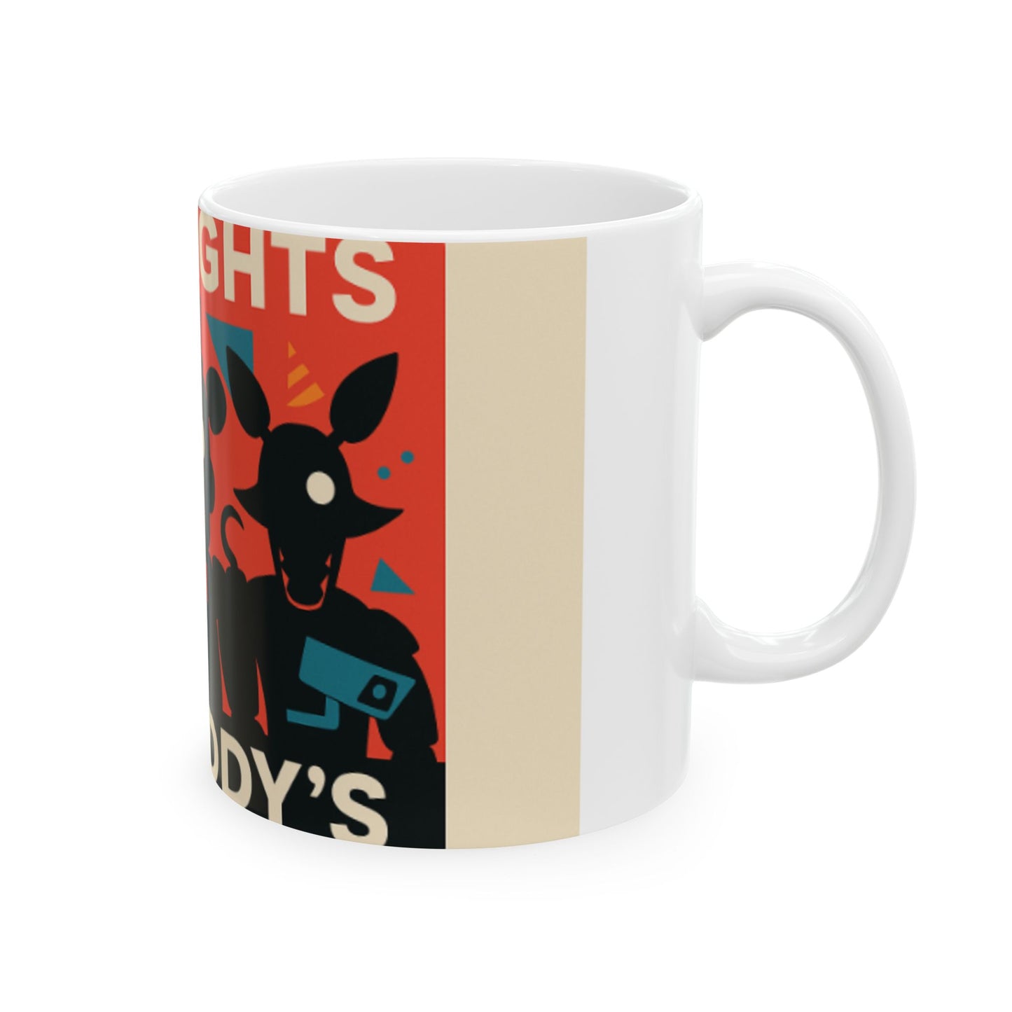 Five Nights at Freddy's Ceramic Mug | Gamer Gift | Unique Coffee Mug | Collectible Item | Fan Merchandise Digital Art