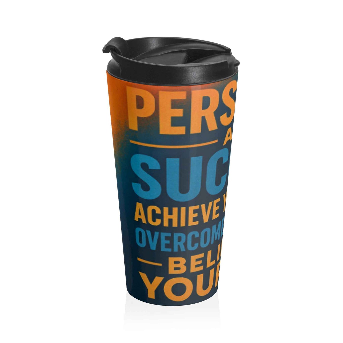Personalized Inspirational Stainless Steel Travel Mug - Motivation, Coffee Tumbler, Gift for Nurses, Dreams, Perseverance