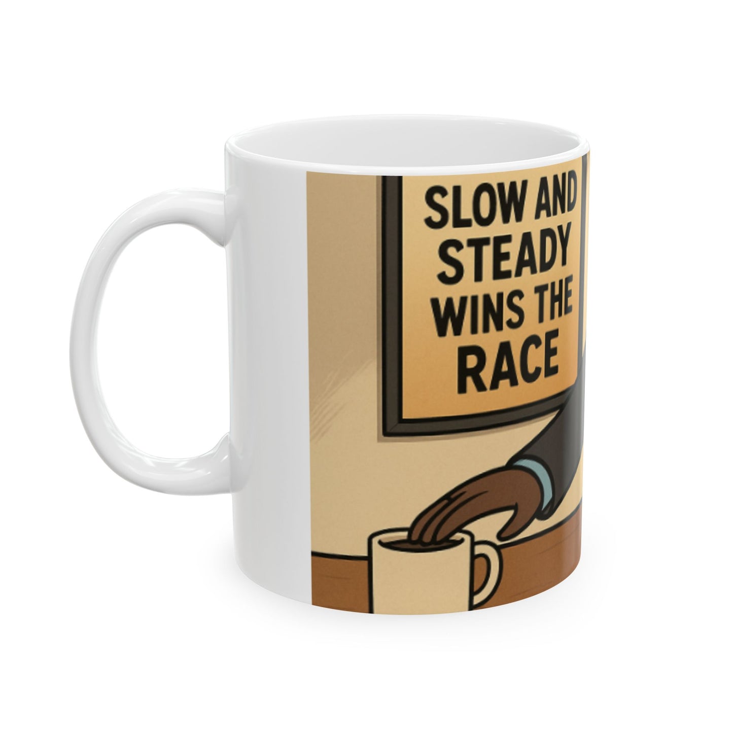 Funny Sloth Ceramic Mug - Perfect for Coffee Lovers, Office Humor, Gift for Friends, Motivational Mug, Coffee Cup Digital Art