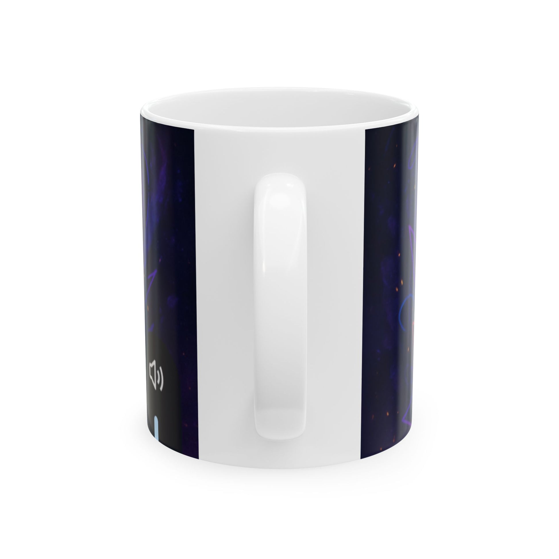 Stylish Hip-Hop Ceramic Mug, Artistic Coffee Cup, Gift for Music Lovers, Unique Drinkware, Home Decor  Digital Art