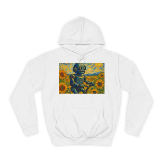 Sunflower Robot Unisex College Hoodie