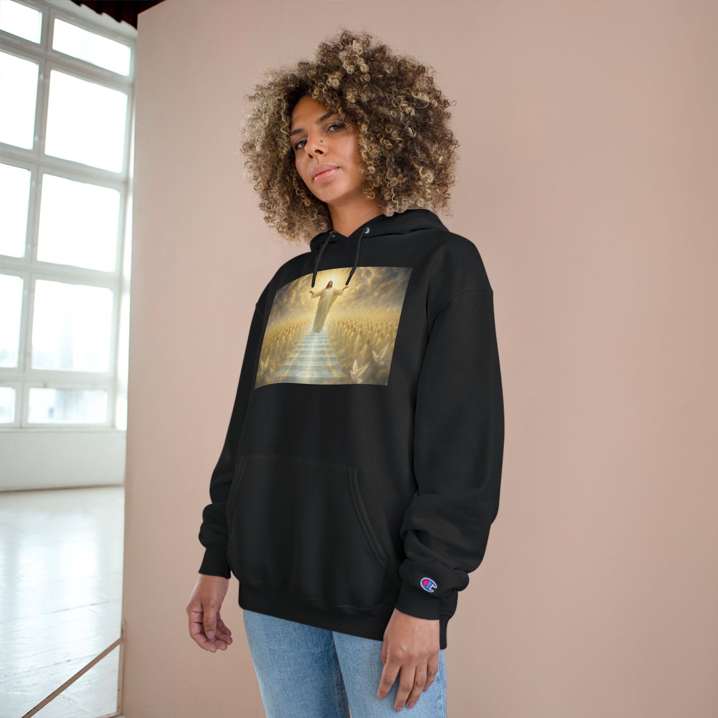 Spiritual Champion Hoodie, Inspirational Hoodie for Faith, Christian Apparel, Message of Hope, Cozy Gift for Holidays