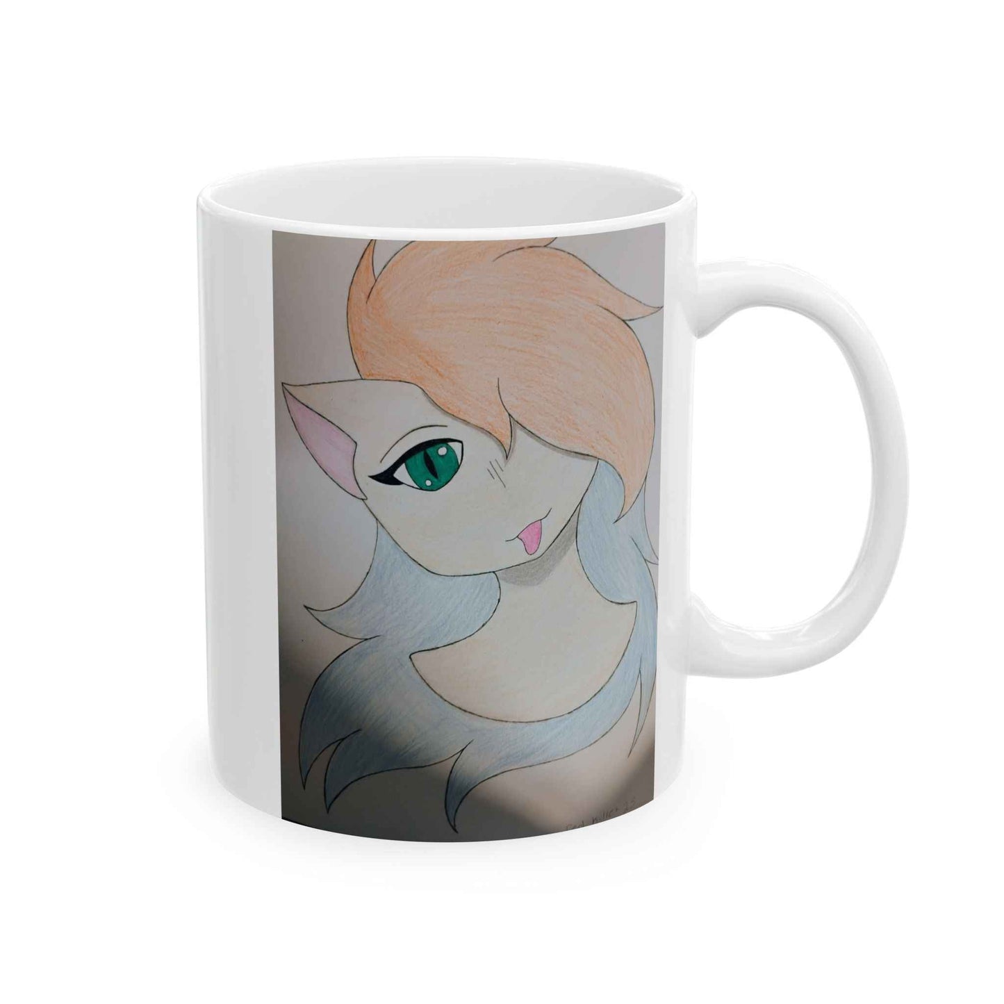 Unique Artistic Ceramic Mug featuring Custom Cat Design, Perfect Gift for Cat Lovers, Coffee Lovers, or Home Decor, Easy Everyday Use