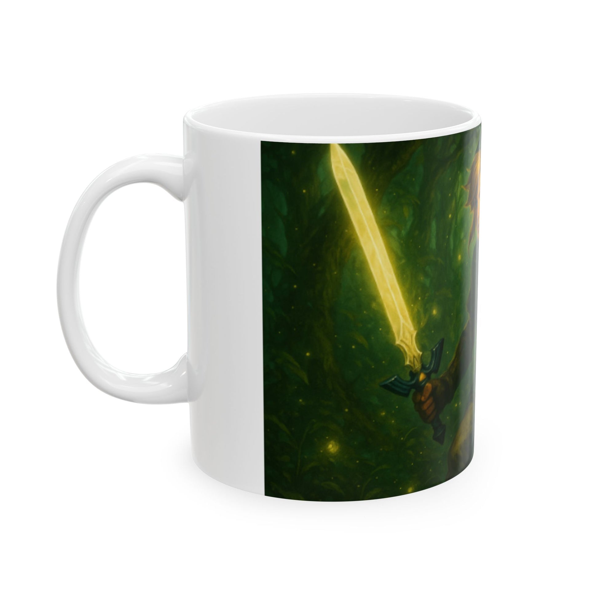 Legendary Hero Ceramic Mug - Video Game Fan Merchandise, Coffee Cup, Gamer Gift, Collectible Drinkware, Ideal for Birthdays  Digital Art