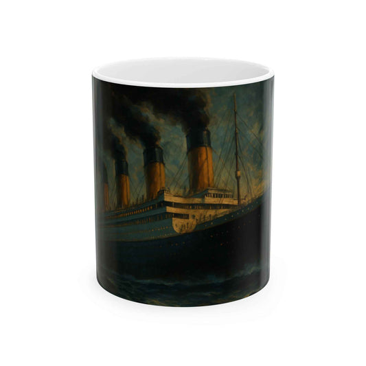 Titanic Tribute Ceramic Mug - Vintage Ship Artwork, Nautical Gift, Coffee Lover's Treasure, Ocean Decor, Maritime Memorabilia