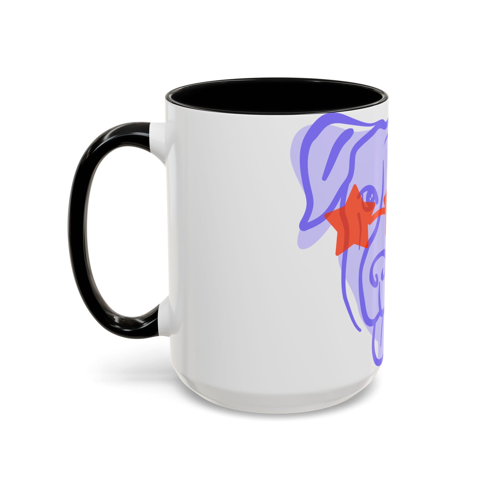 Starry Eyed Dog Coffee Mug - Fun Pet Lover's Gift, 11oz & 15oz Dog Cup, Cute Mugs for Dog Mom, Pet Accessories, Coffee Lover's Gift  Digital Art