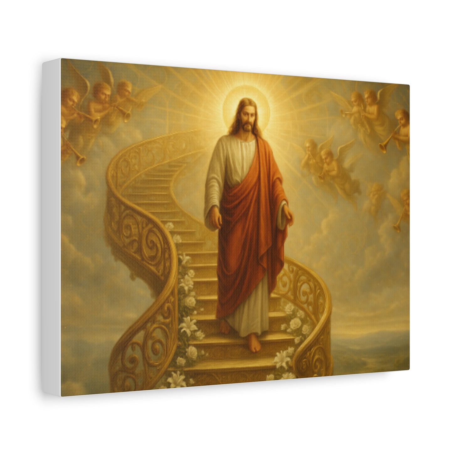 Inspirational Jesus Canvas Art Print, Spiritual Wall Décor, Religious Gift, Home Decoration, Church Art, Motivational Artwork