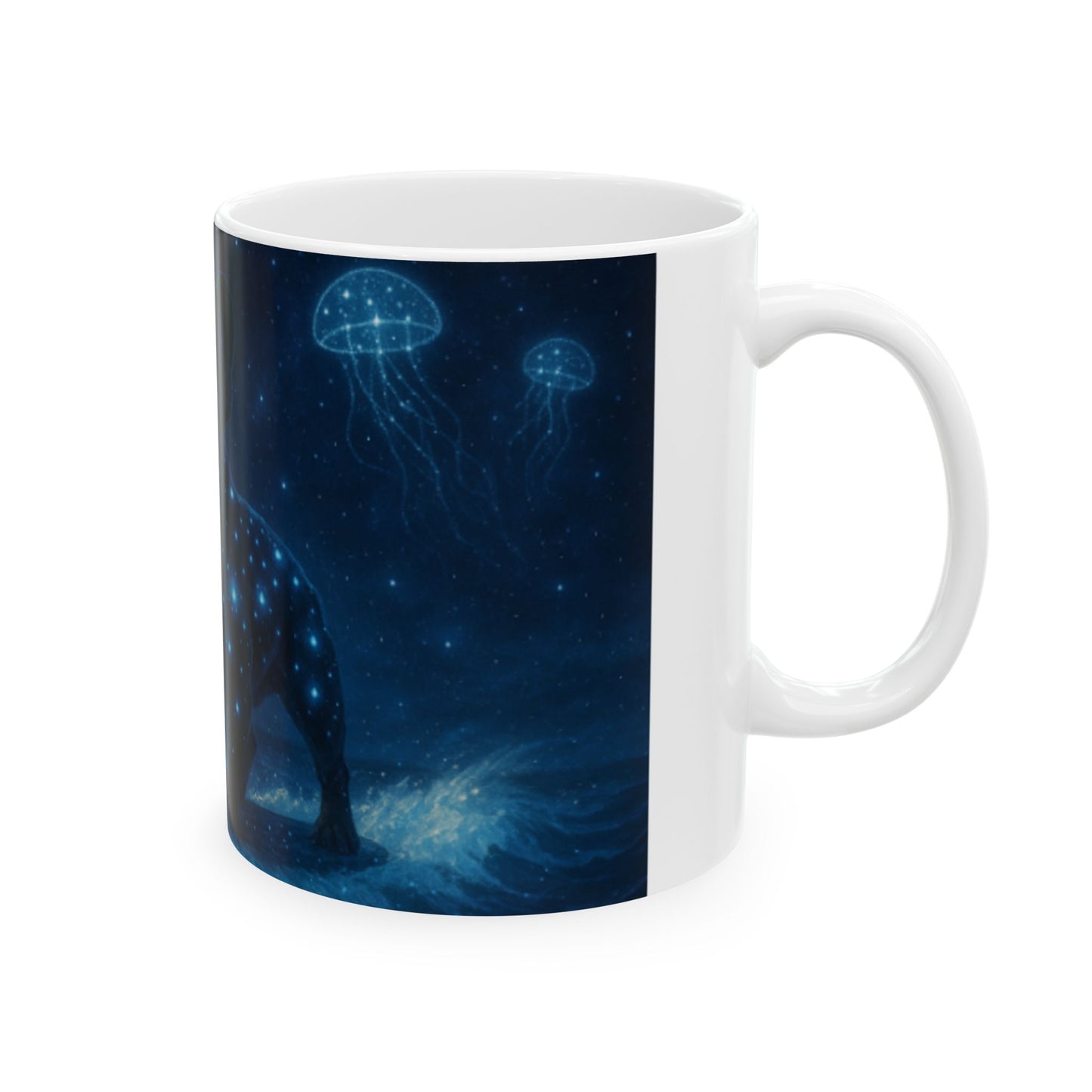 Starry Night French Bulldog Ceramic Mug | Dog Lover Gift, Coffee Mug, Unique Dog Art, Home Decor, Pet Owner Present  Digital Art