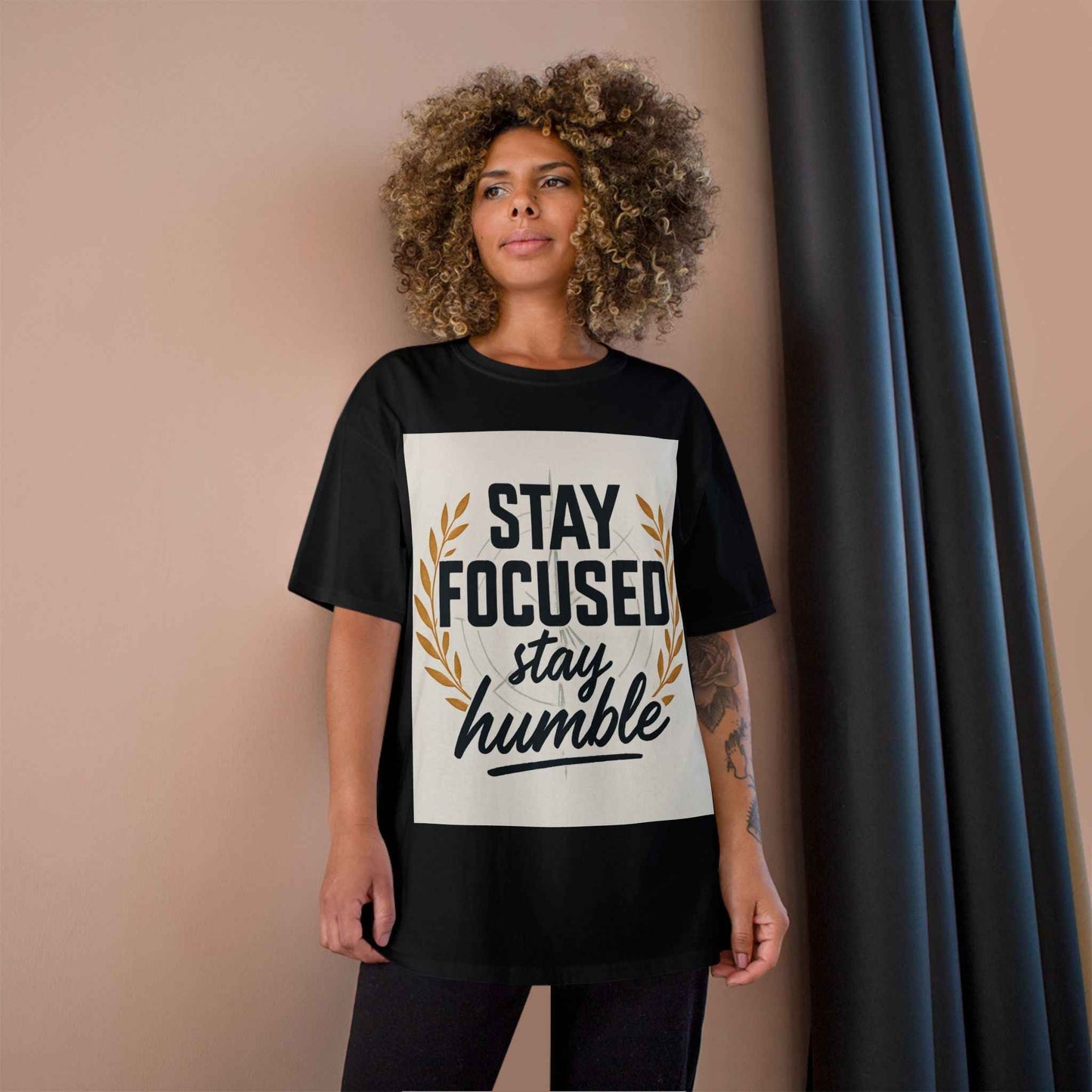 Stay Focused Stay Humble T-Shirt — Motivational Champion Tee