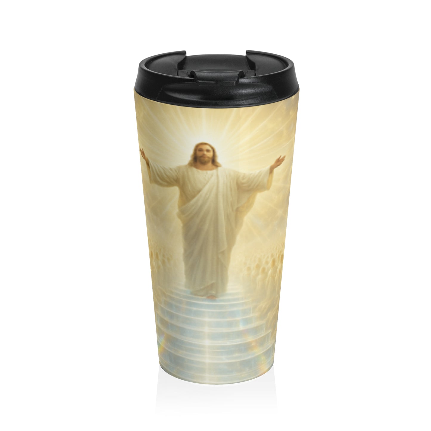 Inspiring Stainless Steel Travel Mug - Gift for Faith, Spirituality, Coffee Lovers, Religious Occasions, Encouragement