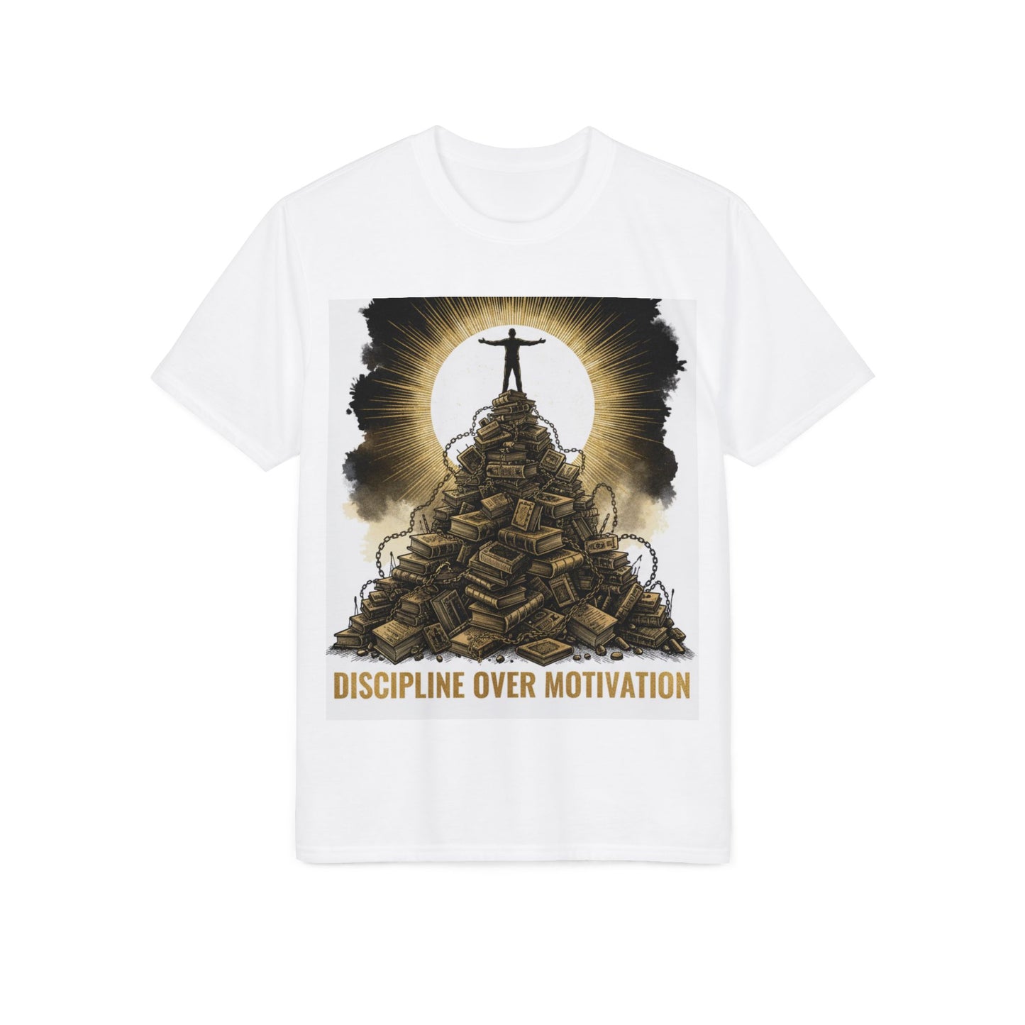 Discipline Over Motivation T-Shirt — Motivational Fitness Tee