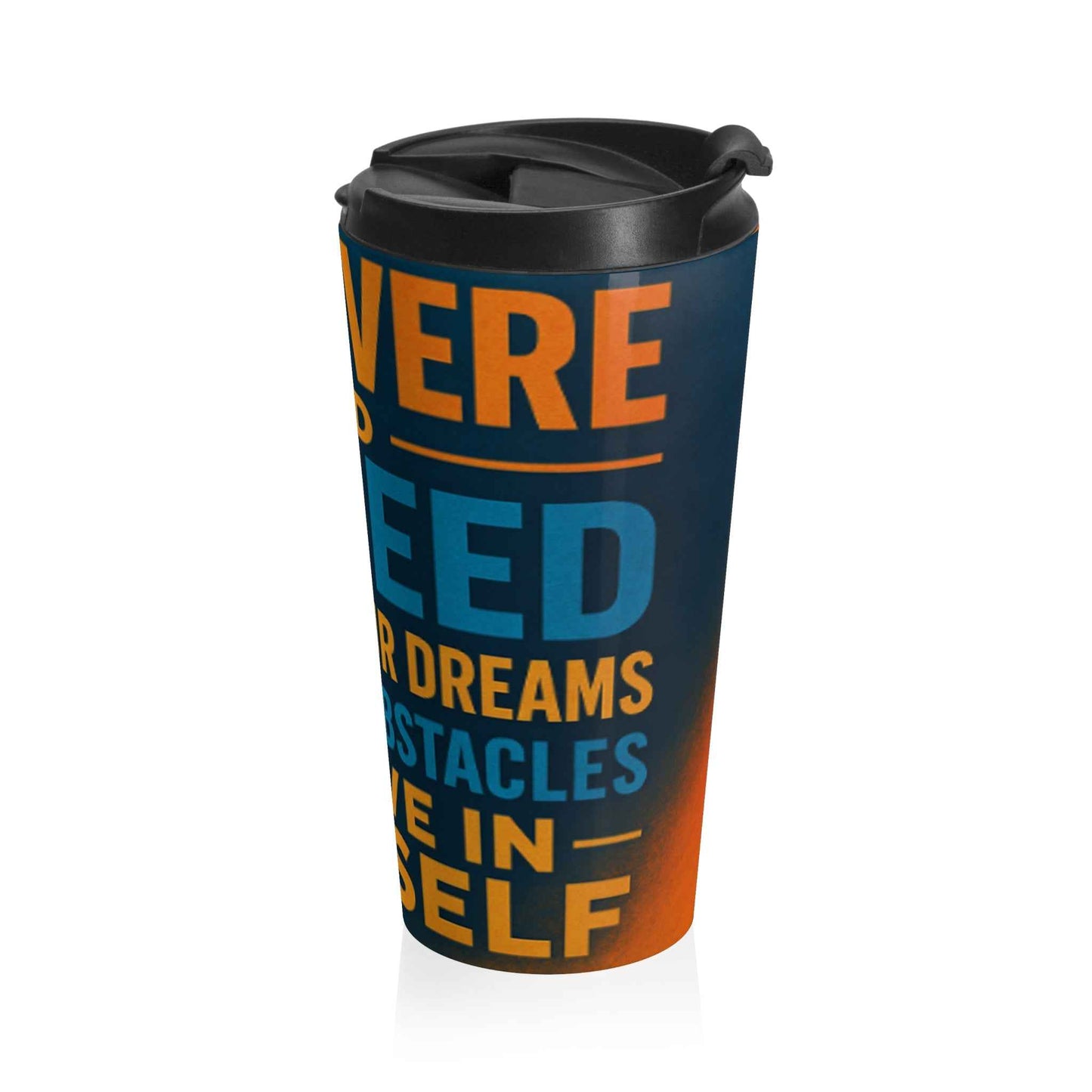 Personalized Inspirational Stainless Steel Travel Mug - Motivation, Coffee Tumbler, Gift for Nurses, Dreams, Perseverance