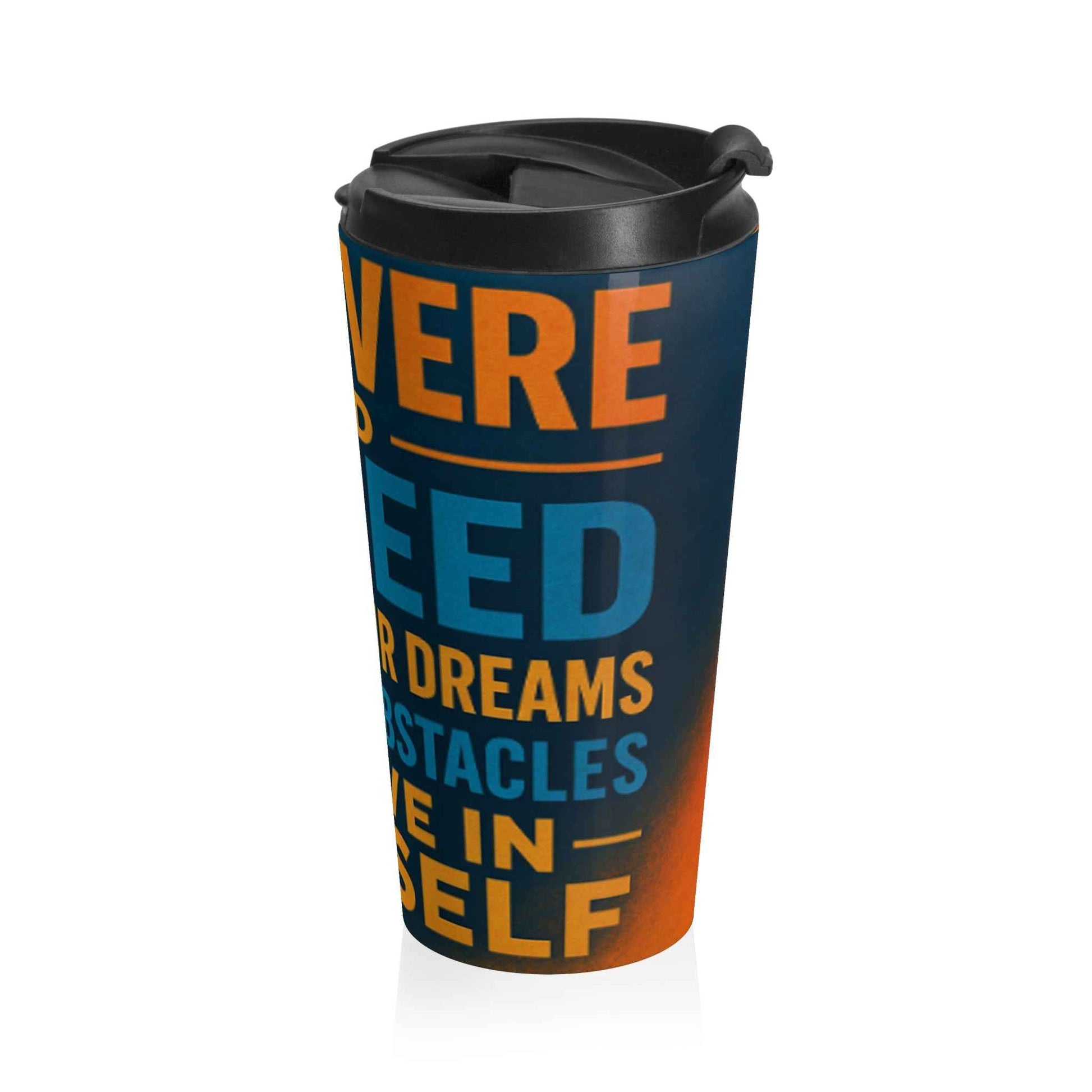 Personalized Inspirational Stainless Steel Travel Mug - Motivation, Coffee Tumbler, Gift for Nurses, Dreams, Perseverance