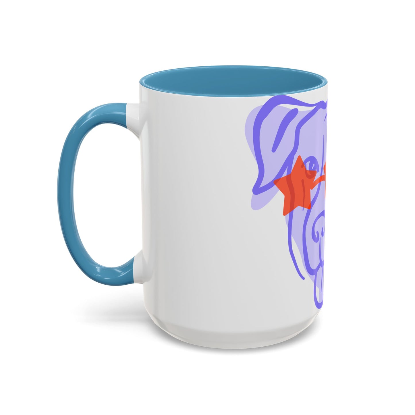 Starry Eyed Dog Coffee Mug - Fun Pet Lover's Gift, 11oz & 15oz Dog Cup, Cute Mugs for Dog Mom, Pet Accessories, Coffee Lover's Gift  Digital Art