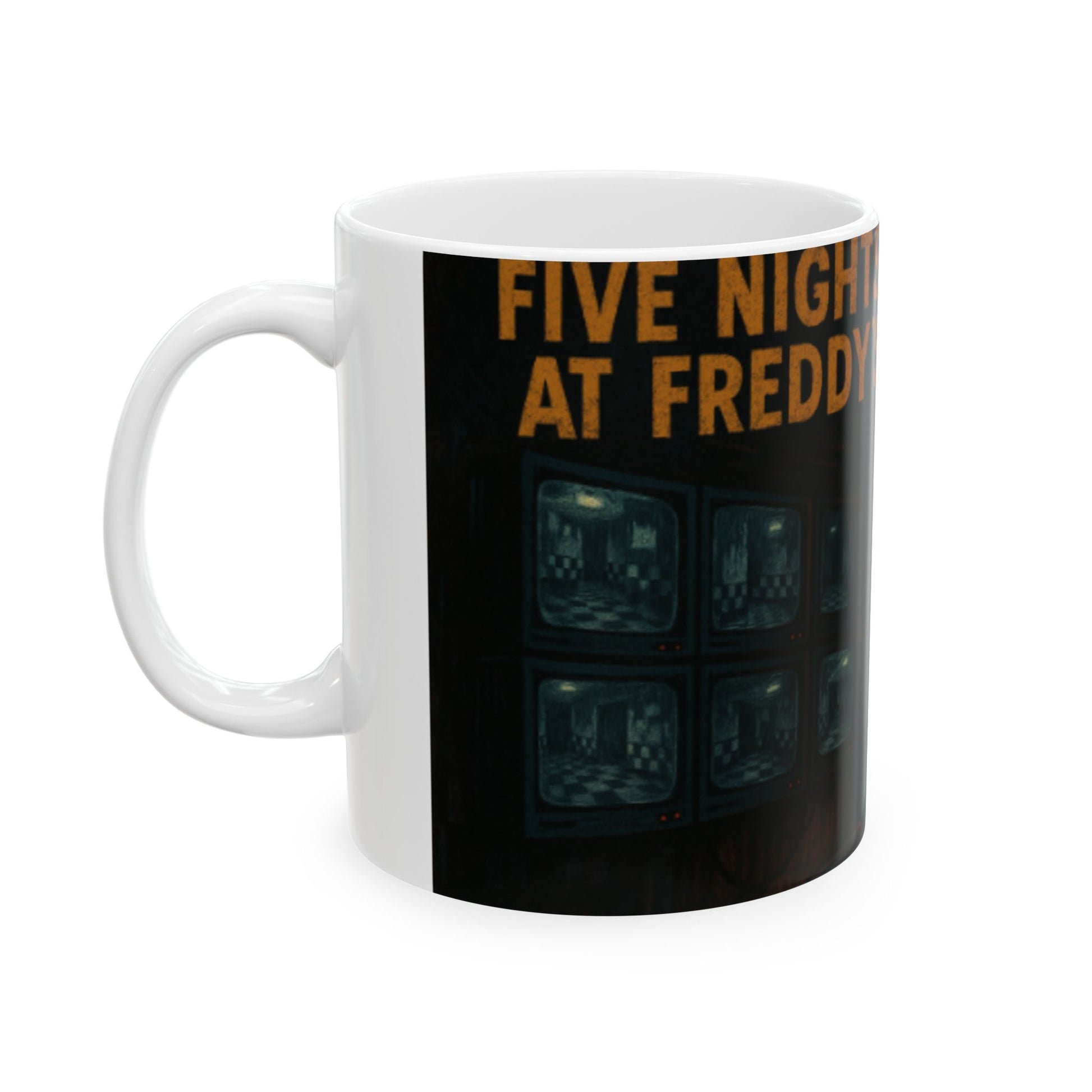 Spooky Five Nights at Freddy's Ceramic Mug - Perfect Gift for Gamers, Coffee Lovers, Halloween Decor, Birthday Presents, Unique Collectibles  Digital Art
