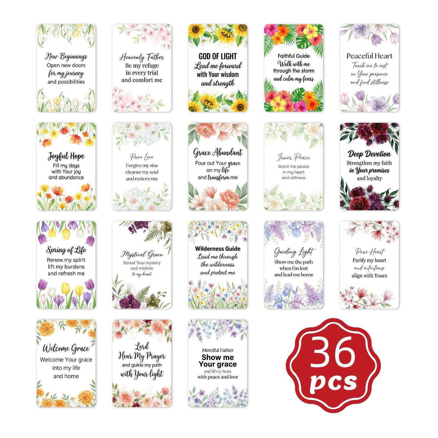 Flower Inspirational Quotes Gift Decorations Greeting Cards