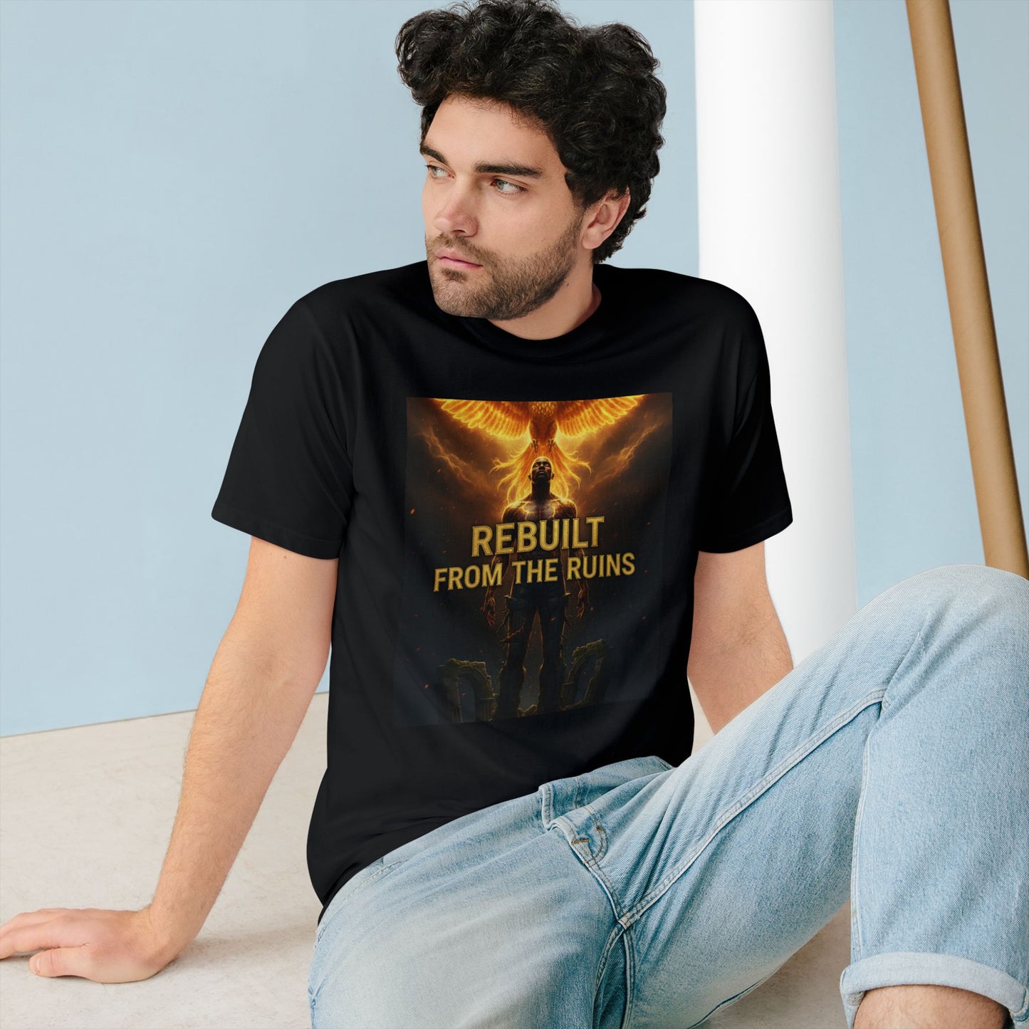Rebuilt From the Ruins Tee — Phoenix Rising Graphic T-Shirt