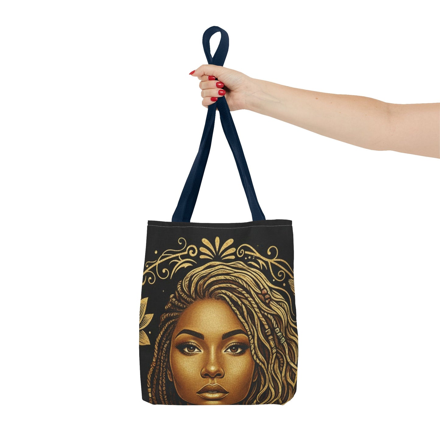 Tote — Beautifully Mixed Black & Gold Afrocentric Portrait Tote Bag