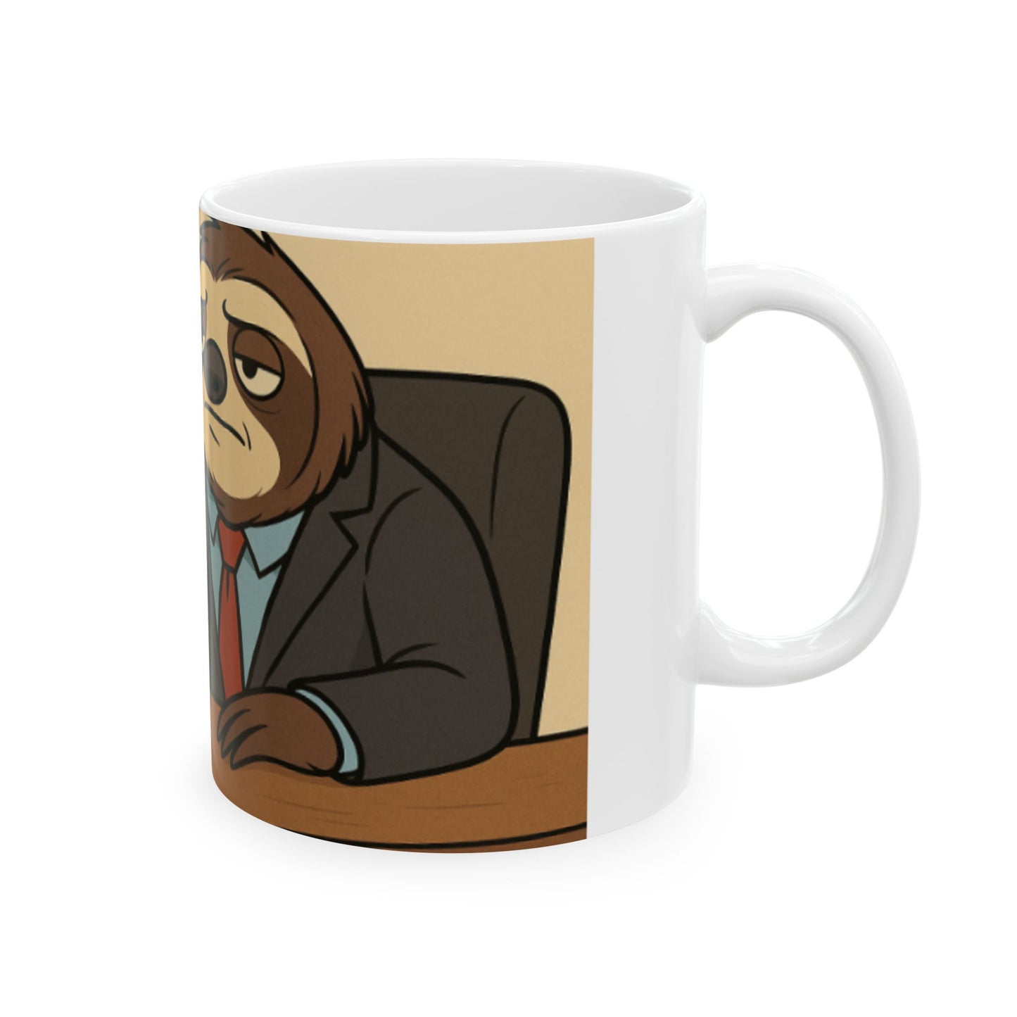 Funny Sloth Ceramic Mug - Perfect for Coffee Lovers, Office Humor, Gift for Friends, Motivational Mug, Coffee Cup Digital Art