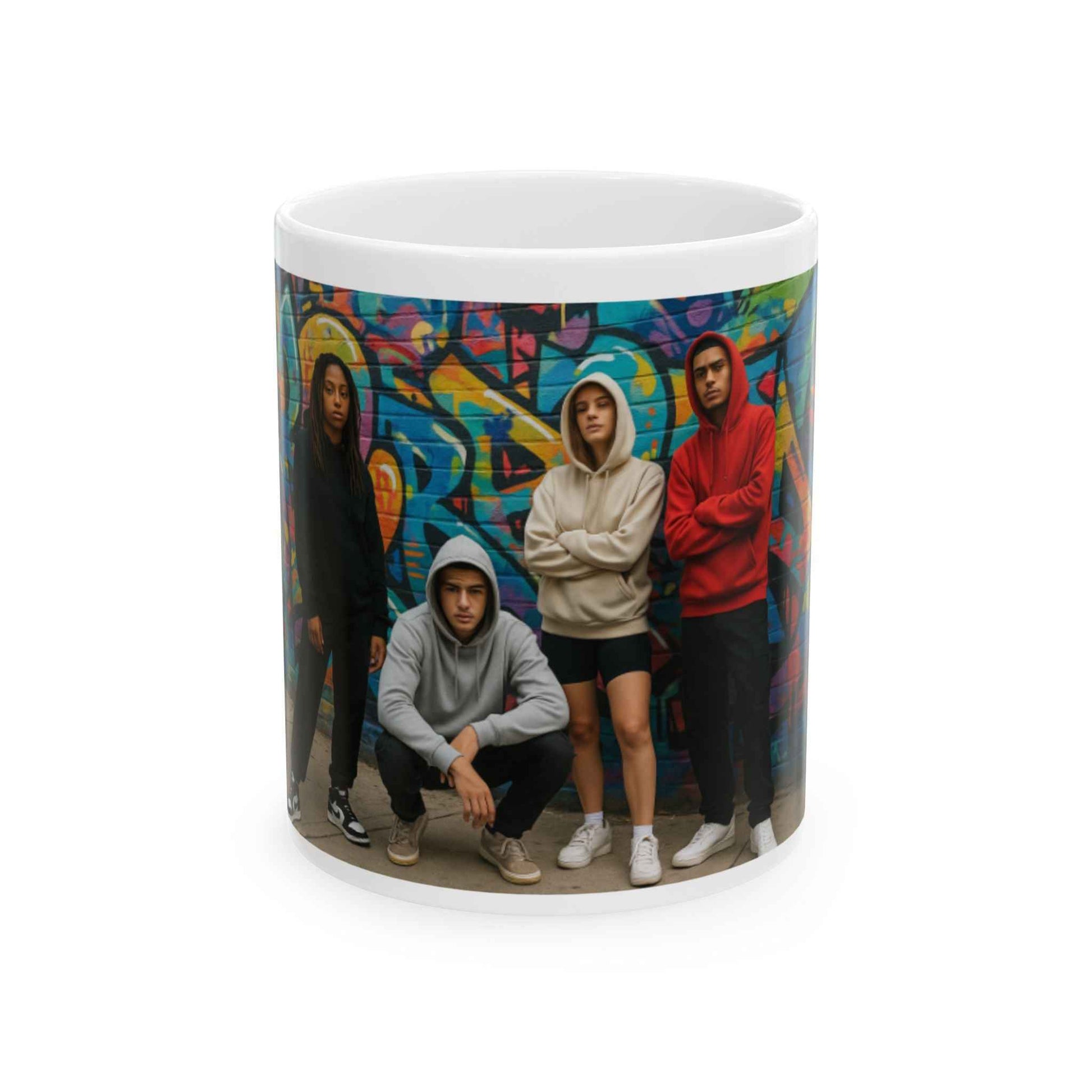 Urban Street Art Ceramic Mug - Trendy Gift for Coffee Lovers, Hip Hop Culture, Unique Home Decor, and Birthday Present