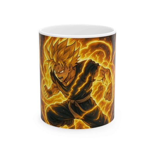 Super Saiyan Ceramic Mug | Dragon Ball Z Coffee Cup, Anime Gift, Collectible, Gamer Mug, Unique Kitchenware