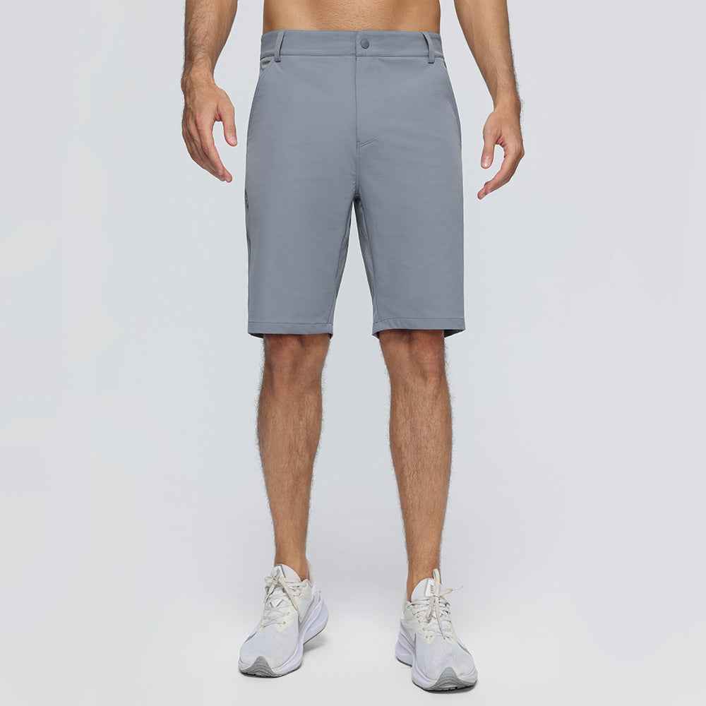 Mens Work Shorts Quick-Dry Sports Cropped Trousers