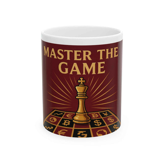 Chess Master Ceramic Mug - Perfect for Game Lovers, 11oz & 15oz Sizes, Gift for Players, Motivational Coffee Cup, Game Night Essential