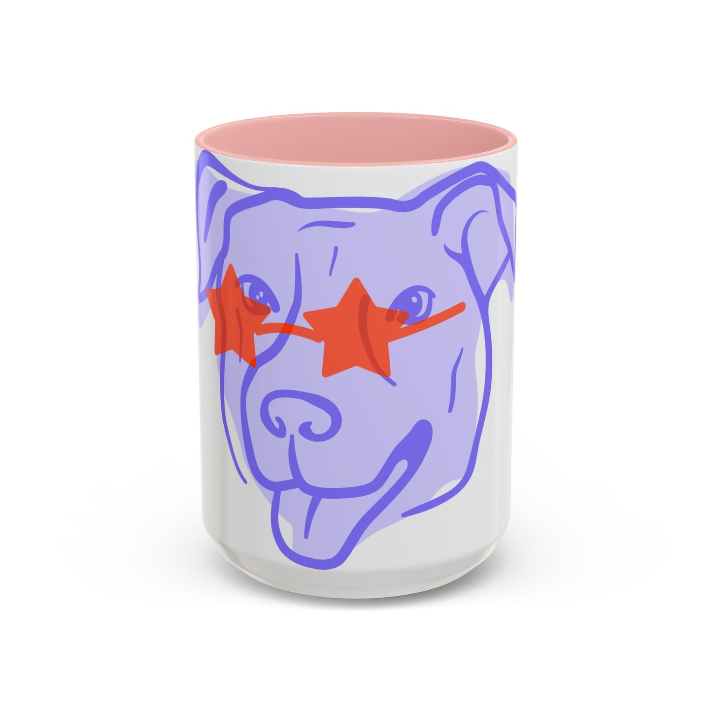 Starry Eyed Dog Coffee Mug - Fun Pet Lover's Gift, 11oz & 15oz Dog Cup, Cute Mugs for Dog Mom, Pet Accessories, Coffee Lover's Gift  Digital Art