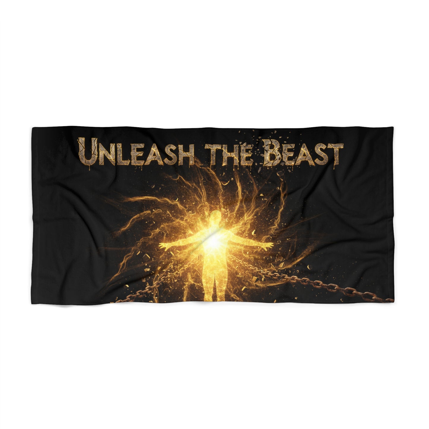 Unleash the Beast Beach Towel — Motivational Fitness Surf Towel
