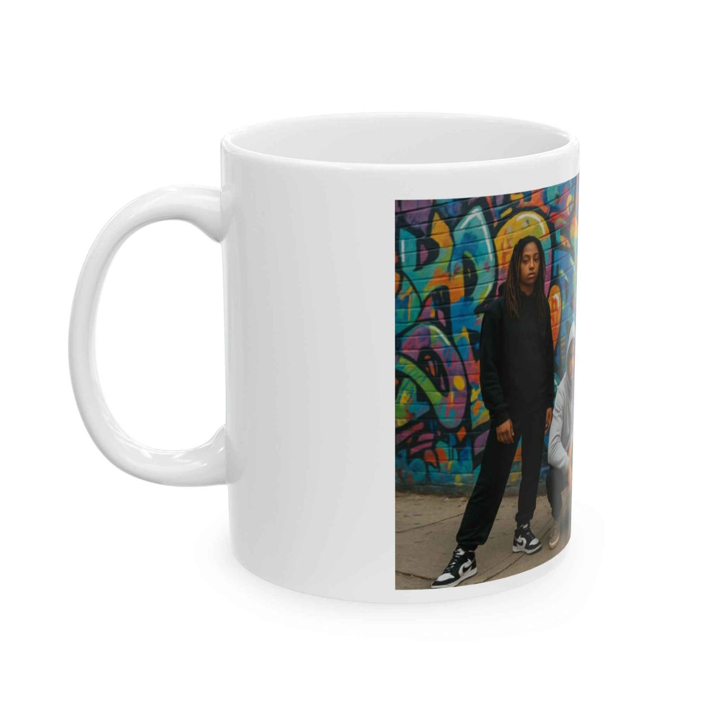 Urban Street Art Ceramic Mug - Trendy Gift for Coffee Lovers, Hip Hop Culture, Unique Home Decor, and Birthday Present