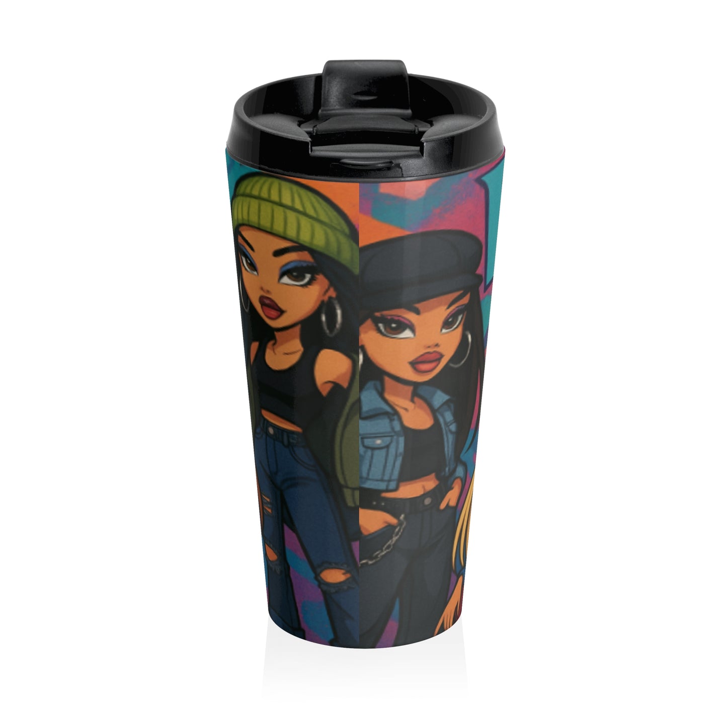 Bratz-Inspired Stainless Steel Travel Mug, Trendy Gift for Teens, Perfect for School, Travel, or Every Day, Stylish Drinkware