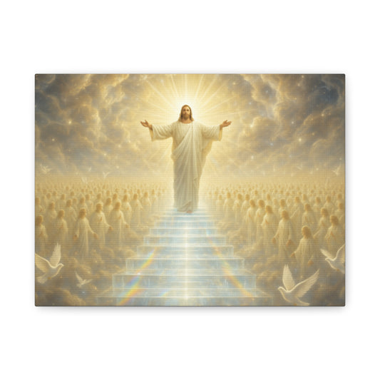 Inspirational Matte Canvas Art, Spiritual Wall Decor, Christian Home Decoration, Faith-Inspired Gift, Religious Artwork