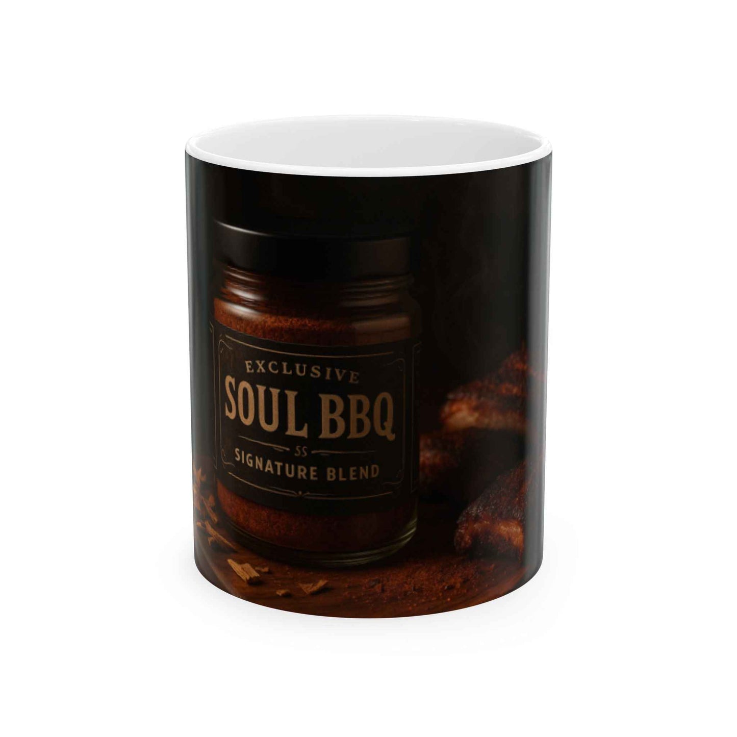 Soul BBQ Ceramic Mug - Perfect for Coffee Lovers, BBQ Enthusiasts, Gift for Father's Day, Summer Gatherings, Kitchen Decor