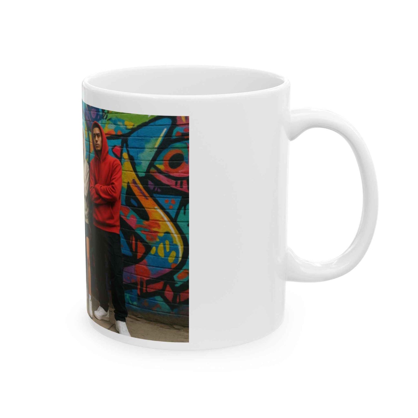 Urban Street Art Ceramic Mug - Trendy Gift for Coffee Lovers, Hip Hop Culture, Unique Home Decor, and Birthday Present