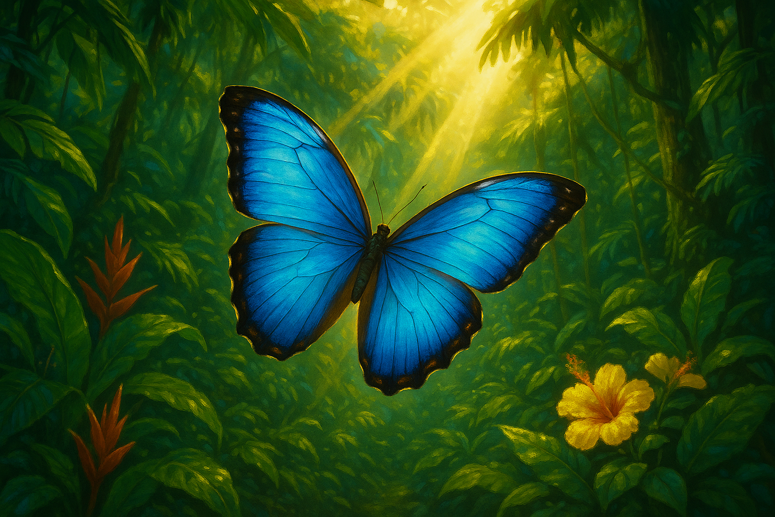 Blue Morpho Butterfly