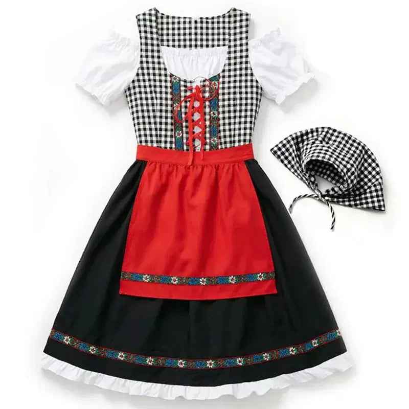 Oktoberfest German Bavarian Dirndl Costume Dress Halloween