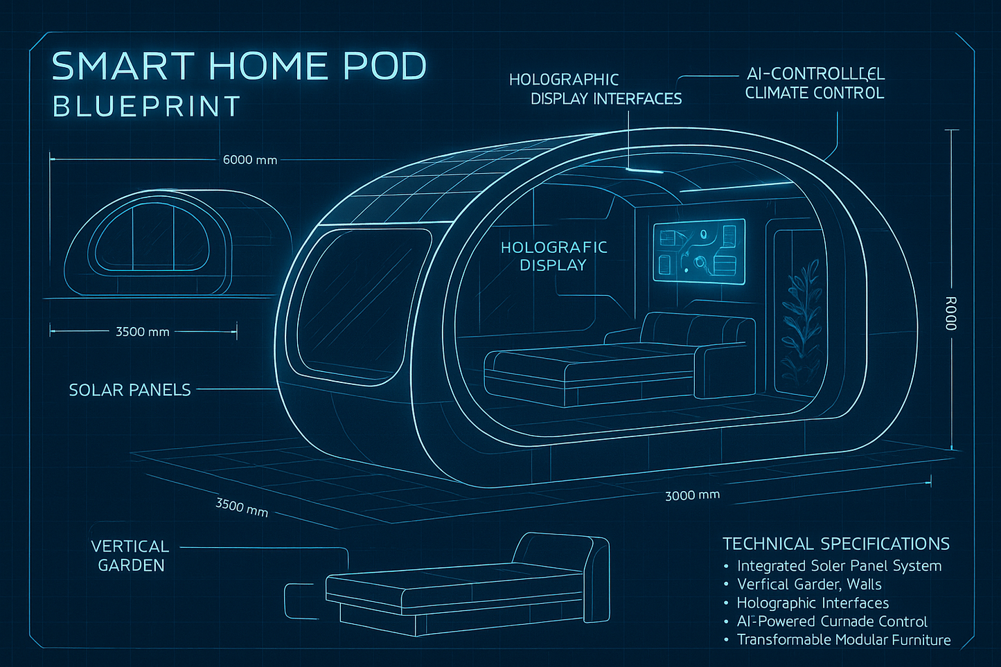 Exclusive Digital Blueprint - Smart Home Pod
