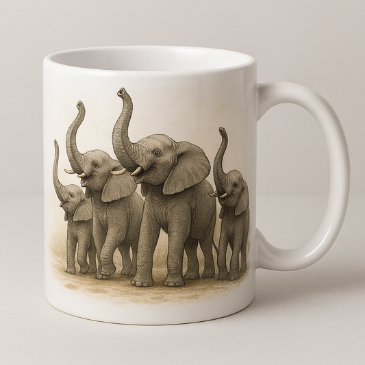 Nature of elephants  Digital Art