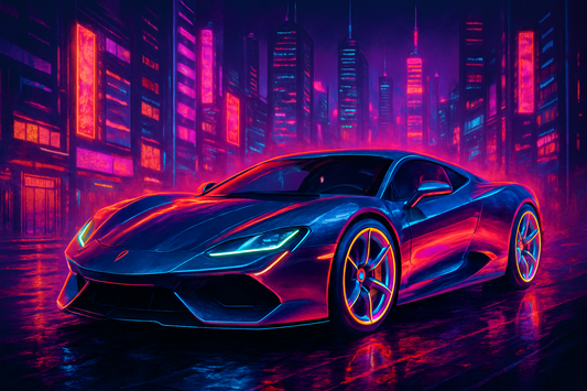 Futuristic Sports Car Digital Art