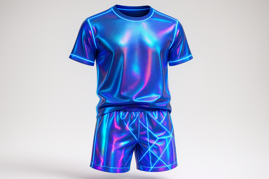 Holographic Neon Digital Outfit