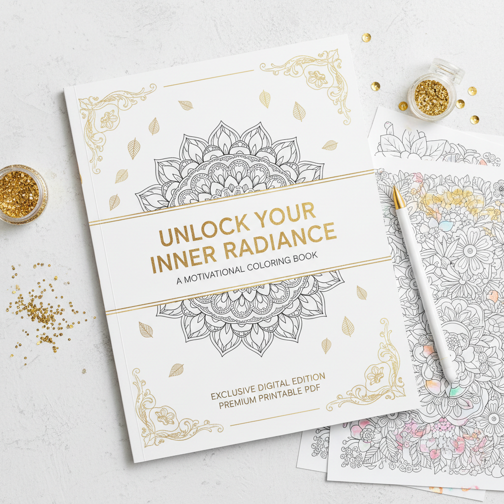 Exclusive Digital Motivational Coloring Book