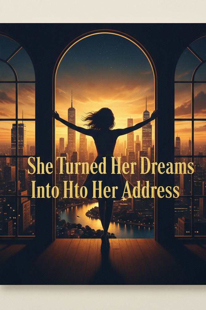 She Turned Her Dreams Into Her Address | Cinematic Home Art Print