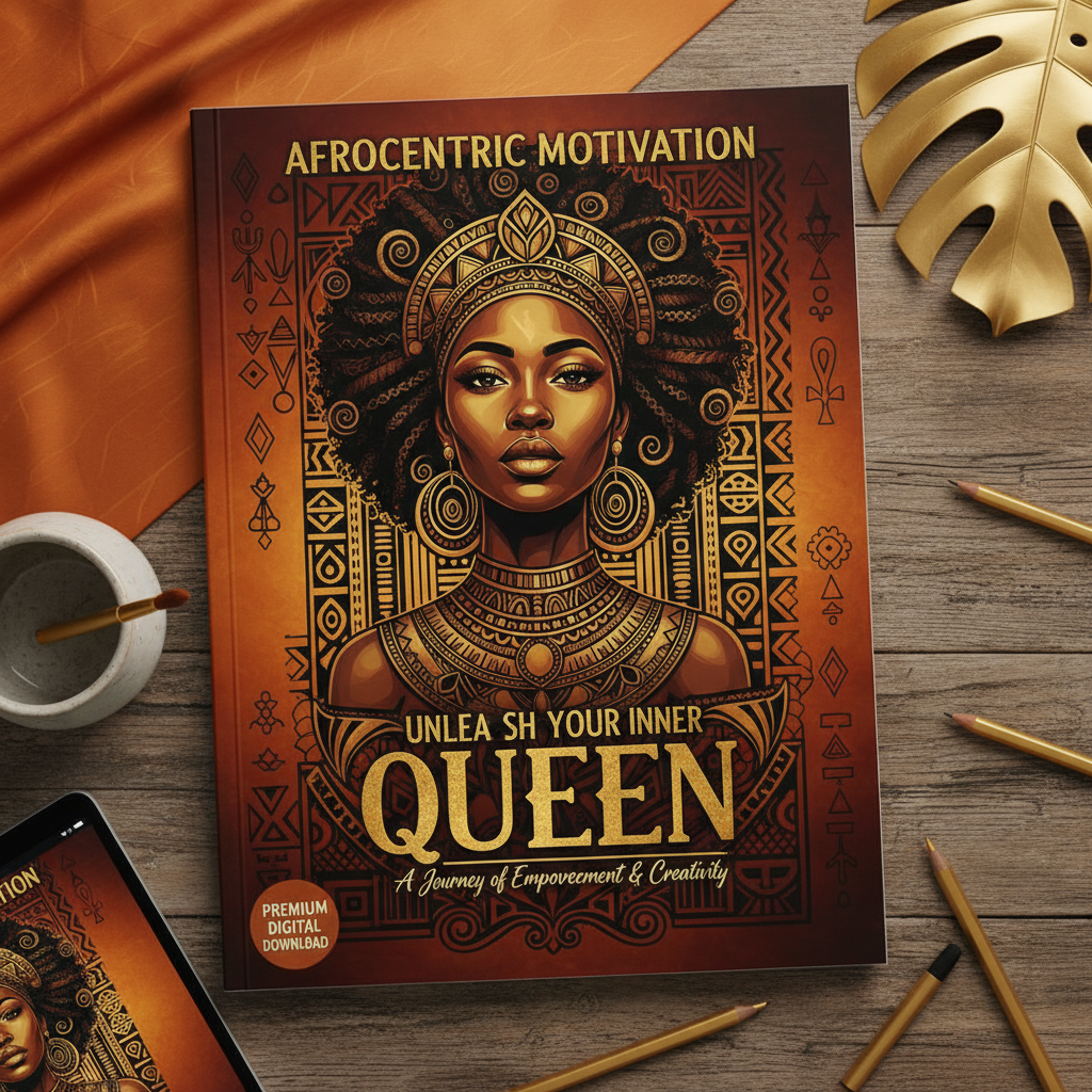 Motivational Afrocentric Coloring & Affirmation Book