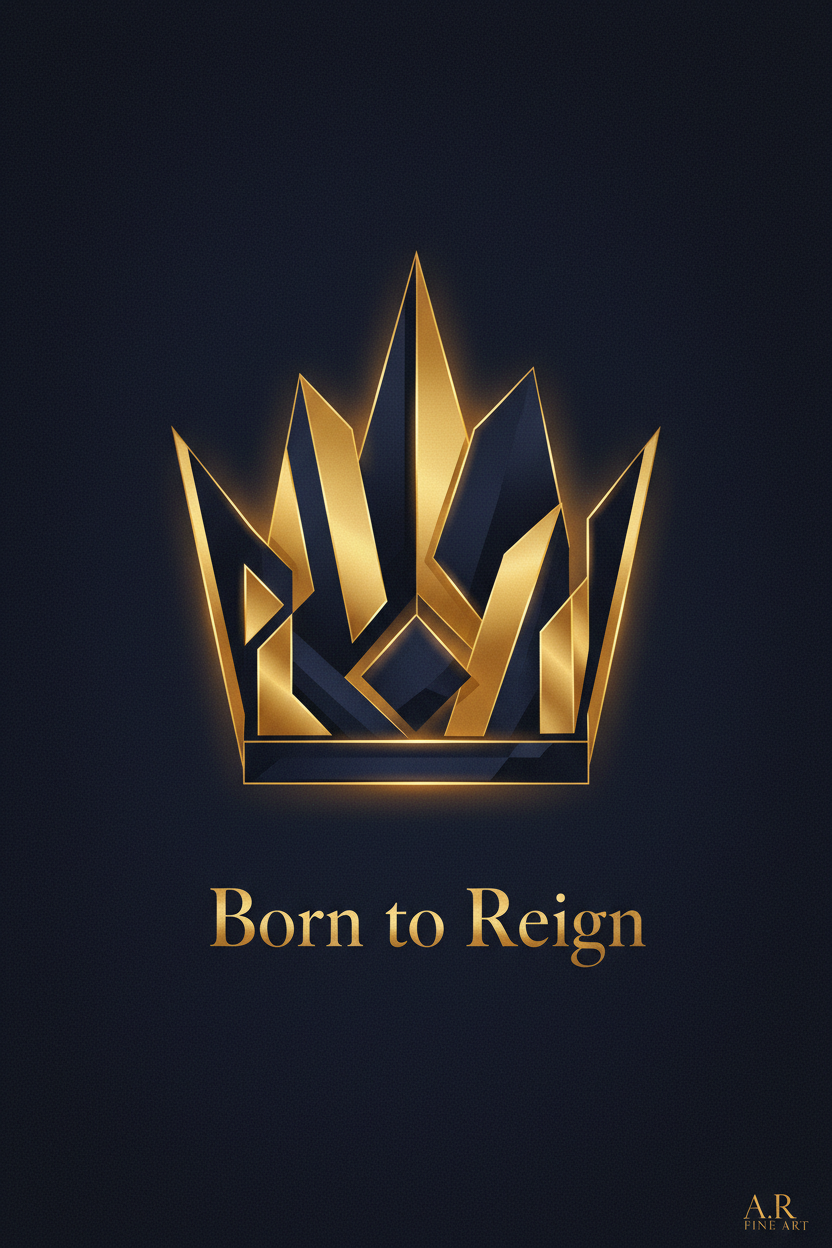 Born to Reign — Exclusive Motivational Digital Art Print