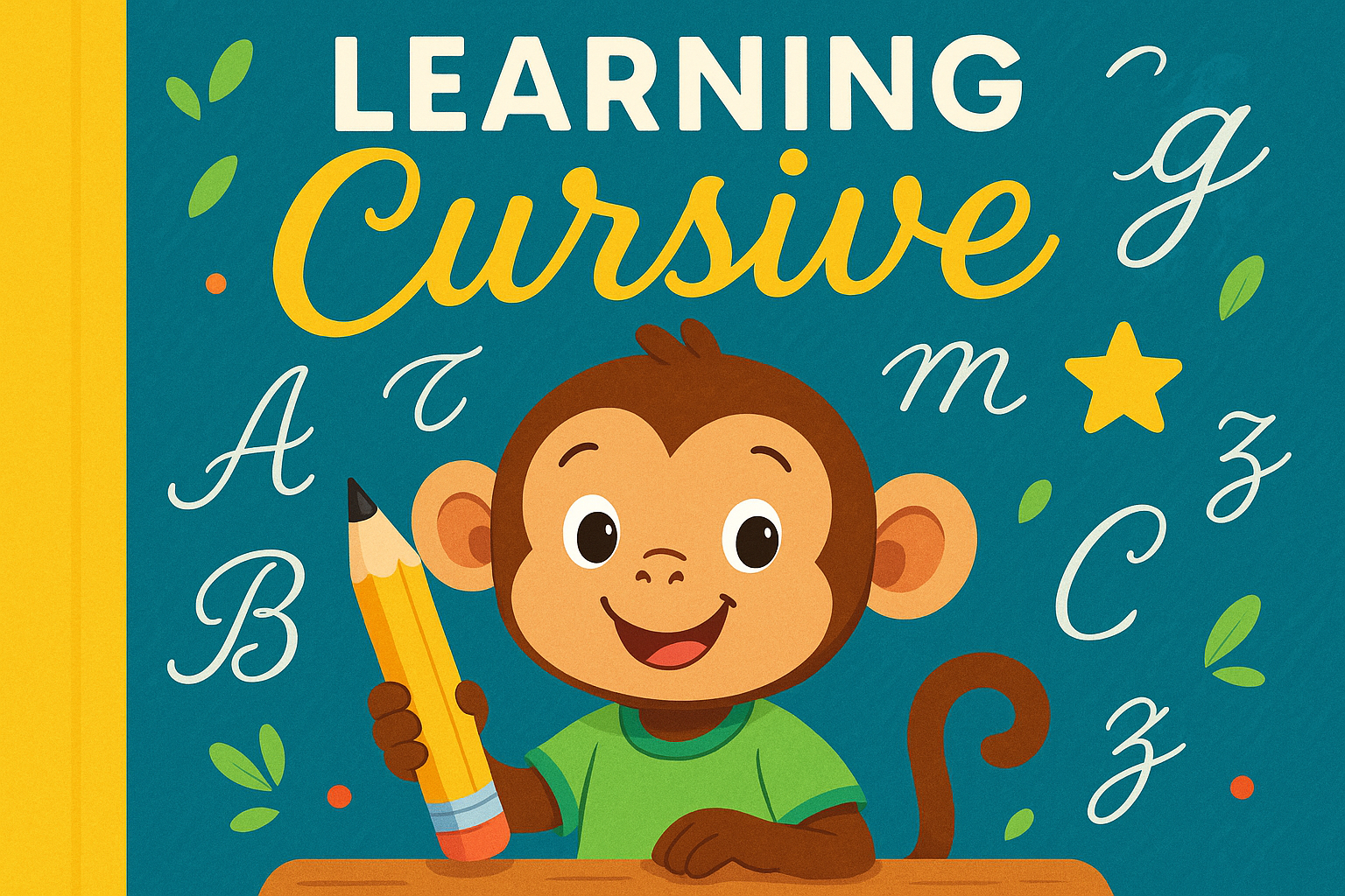 Learn Cursive Handwriting Book Cover