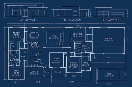Luxury Modern Home Blueprint