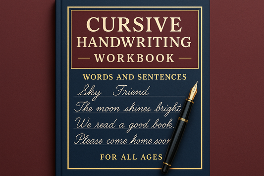 Master Cursive Words & Sentences Workbook Cover