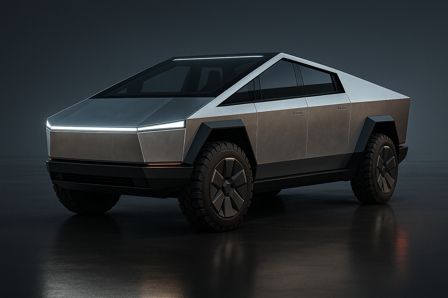 Tesla Cybertruck digital art